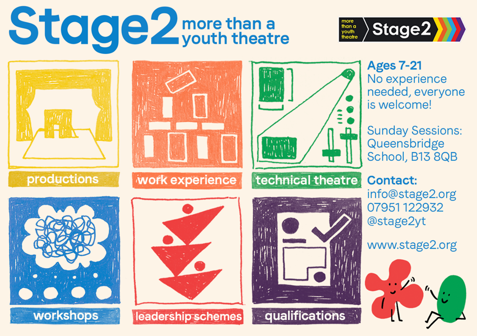 Stage2 Youth Theatre flyer