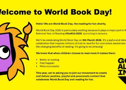 WORLD BOOK DAY - 5TH MARCH 2026 view on our news page
